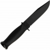 Vega KA-BAR KB-2221 MARK 1 taktický nôž 12,8 cm, celočierna, Kraton, Kydex puzdro