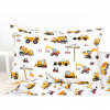 Dreamy Linens Obliečky bavlnené Stavebné autíčka