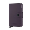 Kožená peňaženka SECRID Miniwallet Matte Dark Purple fialová