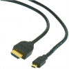 GEMBIRD Kabel HDMI - HDMI Micro 1,8m (v1.3, M/M, stíněný, zlacené kontakty) CC-HDMID-6