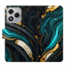 Flip pouzdro iSaprio na mobil Honor 400 Lite - Dark Paint s kapsičkami na karty (Knížkové flipové pouzdro iSaprio pro mobil Honor 400 Lite - Dark Paint - elegantní obal s kapsami, stojánkem a magnetic