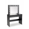 Toaletný stolík, 94cm, čierny, HALMAR, HOLLYWOOD
