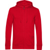 B&C Mikina B&C Inspire Zipped Hood s kapucí a zipem, pánská COT01U35B00402-red M Červená