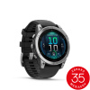 Garmin Fenix E - 47mm, AMOLED, Stainless Steel/Graphite, Black band 010-03025-00 - Prémiové multi-športové smart GPS hodinky s 1.3