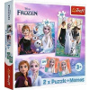 Trefl 2v1 + pexeso Princezné vo svojej zemi Disney Frozen 2
