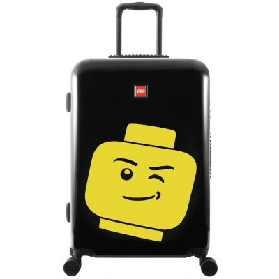 Cestovný kufor s TSA zámkom LEGO Luggage ColourBox Minifigure Head 24" - Čierny (5711013080662)