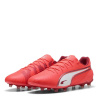 Puma King Match Firm Ground pánske kopačky Red/White 9 (43)