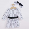 NEW BABY Dojčenské bavlnené šatôčky s čelenkou New Baby Teresa II - 68