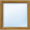 ARON Plastové okno fixné zasklenie Basic biele/zlatý dub 1200x1200 mm (neotvárateľné)
