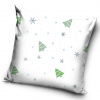 TipTrade Vianočná obliečka na vankúšik 40x40 cm - Biele Vianoce