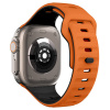 AppleMix Remienok KALEBOL pre Apple Watch 49 mm / 46 mm / 45 mm / 44 mm / 42 mm - silikónový - oranžový