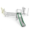 Playground System Šplhacia zostava z nerezu - preliezačka so šmykľavkou Multi Climbing