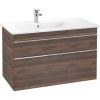 VILLEROY & BOCH Venticello závesná skrinka pod asymetrické umývadlo (ľavé), 2 zásuvky, 953 x 502 x 590 mm, Arizona Oak, A92701VH