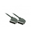 Solight SCART kábel, SCART konektor - SCART konektor, 21pin, 1,5m, priemer 8mm, sáčok SSV0115E