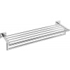 Sapho X-SQUARE polička na uteráky s hrazdou 650x110x215mm, chróm XQ601