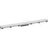 HANSGROHE RainDrain Match vrchná sada sprchového žľabu 100 cm, s výškovo nastaviteľným rámom, matná biela, 56041700