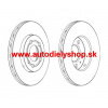 VW GOLF IV 97-03 predné kotúče Sada Ľ+P / SRL / 256mm