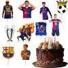 TOPPERY PIKERY NA TORT BARCELONA LAMINE YAMAL NARODENINY OZDOBA 10 ks