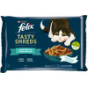 Felix Tasty Shreds losos a tuniak v šťave 4 x 80 g
