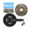 Sada reťaz + pomalý chod + kľuka Shimano 7 riadkov