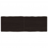 vidaXL Stolová doska tmavohnedá 120x40x(2-6)cm ošetrený masív hrany - Hnedá - 88307-42615