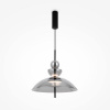 MAYTONI MOD185PL-L6B3K6 Závesné LED svietidlo BANGKOK 230V, 12W, 3000K, 1300lm, CRI80, IP20, 40cm, čierna/dymová