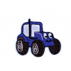 Nažehlovačka nákladní auto, traktor, bagr, vláček, míchačka Varianta: 12 modrá královská traktor, Balení: 1 ks