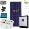 Solárny FV ostrovný systém OFFGRID 1-F DC48V SP4.0kWp/8A250Ah/RMN5 GARANT400RCH (GARANT400-RCHATA-50M: Pevný solárny FV ostrovný komplet OFF-GRID DC48V pre garantovanú celoročnú spotrebu elektr.energi