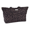 Prebaľovacia taška ku kočíku Madrid Changing Bag XXL Leopard Beaba s prebaľovacou podložkou a popruhmi ku kočíku s leopardím vzorom
