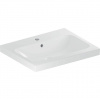 Geberit iCon - Umývadlo 600x480x160 mm, s prepadom, s otvorom na batériu, KeraTect, biela 501.834.00.2