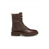 Kožené členkové topánky Geox D NORIZE hnedá farba, na plochom podpätku, D564ZC 00081 C6006 D564ZC.00081.C6006 EUR 40