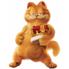 CUKROVÁ TLAČ jedlý obrázok na tortu Cukrová hmota Garfield mačka + MENO TEXT