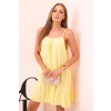 Kesi Dámske mušelínové šaty IT-70 s ramienkami Farba: Žltá, Veľkosť: UNI