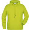 DAIBER JN 8024 / Pánska raglánová mikina s kapucňou - acid yellow L