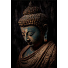 Plagát, Obraz - Portrait of a bronze Buddha, 26.7 × 40 cm