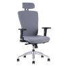 OFFICE PRO s.r.o. Kancelárska stolička Halia s podhlavníkom, šedá