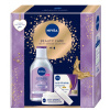 Nivea Beauty Care Antiwrinkle krém pre zlepšenie kontúr 65+ 50 ml + Nivea Sensitive upokojujúca micelárna voda 400 ml, kozmetická sada pre ženy