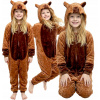 KOSTÝM KAPYBARA 140 146 VELÚROVÝ OVERAL PYŽAMO LEŇOCH KIGURUMI NA PLES
