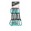 Lezecké expresky Climbing Technology/SKYLOTEC Salto Set UL 12 cm 6-Pack - titanium/acquamarine