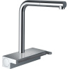 HANSGROHE Aquno Select M81 páková drezová batéria s vyťažiteľným výtokom a plochým sprchovým prúdom, 2jet, sBox, výška výtoku 250 mm, chróm, 73830000
