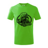 Lokomotíva lano - Tričko detské bavlnené - 158 cm/12 rokov ( Apple Green )