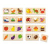 Drevené logické puzzle Viga 24ks multicolor