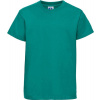 Russell | 180B, Detské tričko z ťažkej bavlny, zelená winter emerald, 140