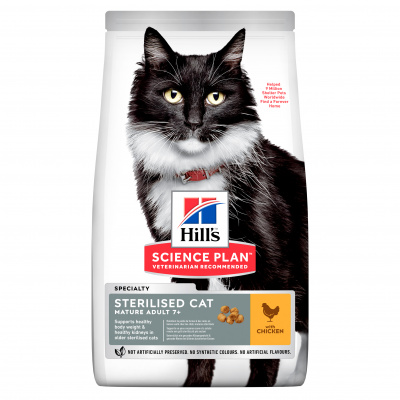 Hill's Hill´s Science Plan Feline Mature Adult 7+ Sterilised Cat Chicken 10kg