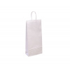 Papierová taška s krúteným uchom 180x80x390 mm, biela