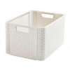 Curver úložný box RATTAN style2 L krémový