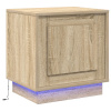 zahrada-XL Nočný stolík s LED svetlami Sonoma dub 44x34,5x45 cm 869566