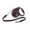 Vodítko FLEXI Black Design M lanko 5m/20kg strieborná NEW