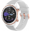 CARNEO Queen HR+/44mm/Rose Gold/Sport Band/White