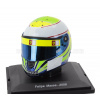 HELMET | F1 CASCO HELMET FELIPE MASSA F2008 TEAM FERRARI SEASON 2008 | LIGHT GREEN BLUE WHITE